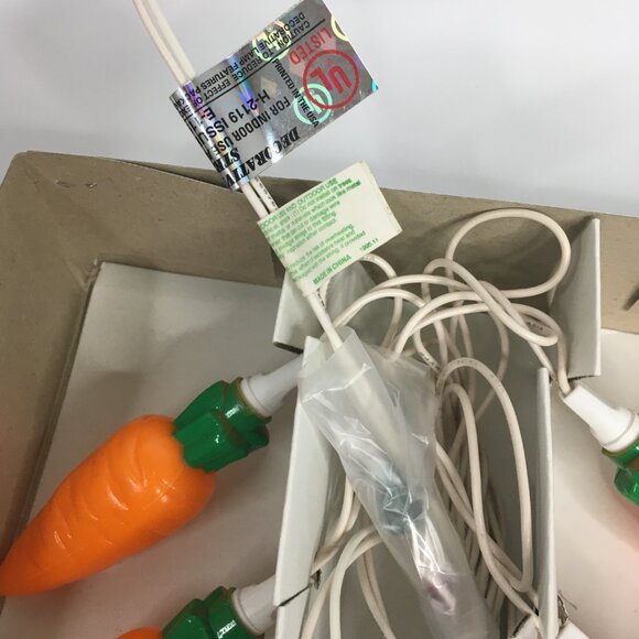 New Cottontale Collection 10 Carrot Lights String Easter Spring Decor Vintage - Picture 15 of 16